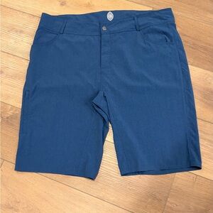 Club Ride Apparel Men's Blue Flat Front Shorts